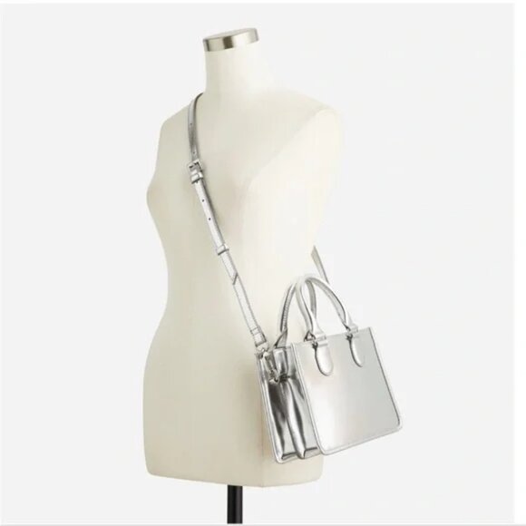 J. Crew Vienna Lady Bag - Silver Mirror - Picture 1 of 6